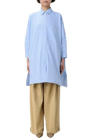 Jil Sander Sukienki, Kobieta, Niebieski, 2XS, Elegancka Niebieska Koszula Projektanta