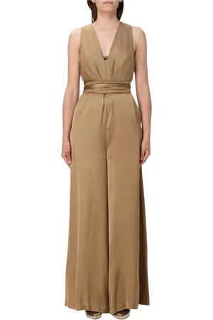 Twin-Set Kombinezony, Kobieta, Żółty, XS, Elegancka Czarna Sukienka dla Kobiet