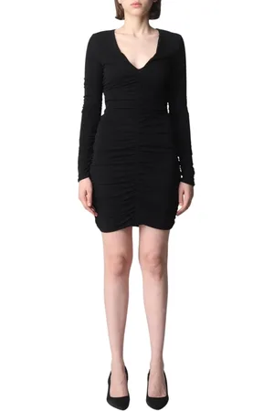 Pinko Sukienki, Kobieta, Czarny, L, Elegancka Czarna Sukienka Mini