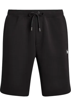 Ralph Lauren Szorty, Mężczyzna, Czarny, L, Bawełna, 23-cm Double-Knit Szorty Czarne