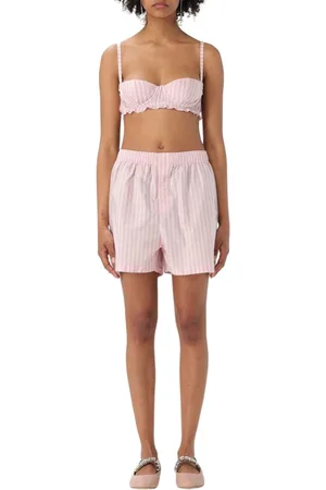 Serafini Bielizna nocna, Kobieta, Różowy, S, Pasmanteria w paski Pajama Set