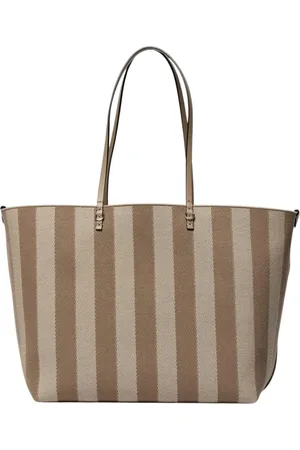Fendi Torebki, Kobieta, Beżowy, ONE SIZE, Niebieska Torebka w Paski