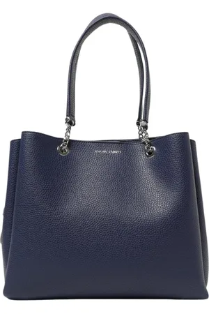 Emporio Armani Torebki, Kobieta, Niebieski, ONE SIZE, Niebieska Torba z Łańcuchem