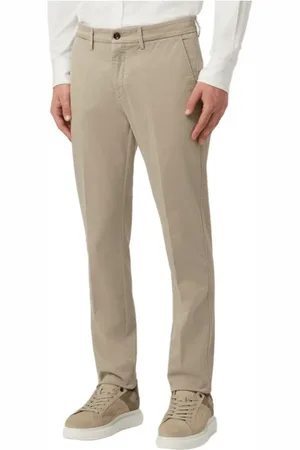 HARMONT&BLAINE Spodnie, Mężczyzna, Beżowy, XL, Spódnice ZE Stretchowego Bawełny