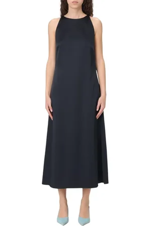 HUGO BOSS Sukienki, Kobieta, Niebieski, M, Elegancka Brzoskwiniowa Sukienka Boss