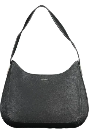 Calvin Klein Torebki, unisex, Czarny, ONE SIZE, Czarna Torba z Poliestru z Rączką na Ramię