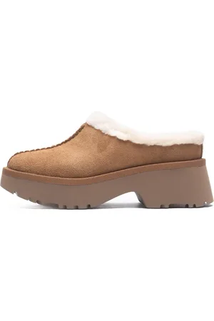 UGG Buty, Kobieta, brązowy, 41 EU, Zamsz, Wygodne Chodaki Kasztanowy Styl Twin-Seam