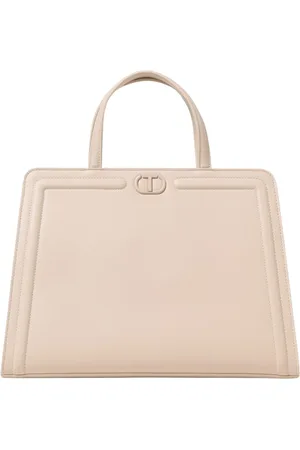 Twin-Set Torebki, Kobieta, Beżowy, ONE SIZE, Elegant Tote Bag