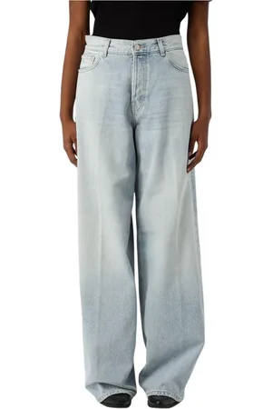 haikure Jeansy, Kobieta, Niebieski, W28, Klasyczne Niebieskie Jeansyy Wide Leg