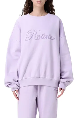 ROTATE Bluzy, Kobieta, Fioletowy, XS, Fioletowy Bluza z Haftem