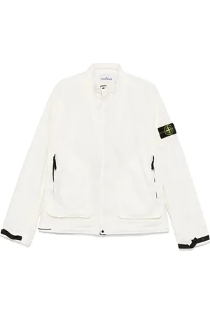 Stone Island Kurtki, Mężczyzna, Biały, M, Biała Kurtka Stylowa i Wygodna