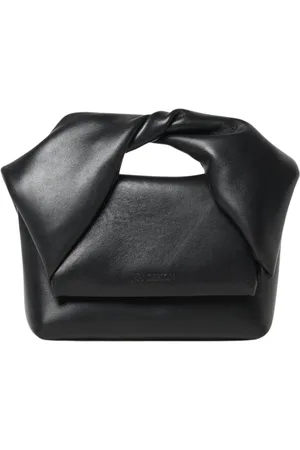 J.W.Anderson Torebki, Kobieta, Czarny, ONE SIZE, Czarna Skórzana Mini Kopertówka