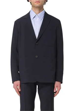 Emporio Armani Kurtki, Mężczyzna, Niebieski, L, Elegancki Niebieski Blezer