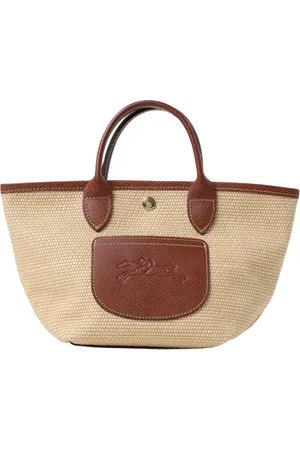 Longchamp Torebki, Kobieta, Beżowy, ONE SIZE, Raffia Mini Torebka