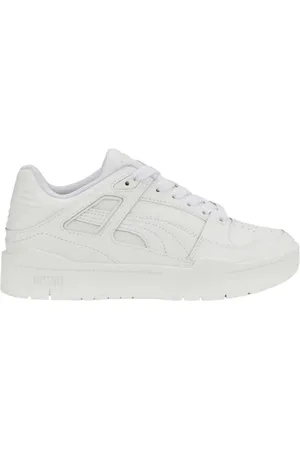 PUMA Buty, Mężczyzna, Biały, 37 EU, Białe Slipstream Skórzane Junior Sneakers