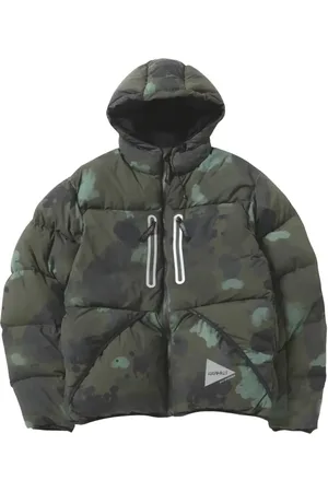 Gramicci Kurtki, Mężczyzna, Zielony, L, Nylon, Kurtka puchowa Camo z izolacją puchową