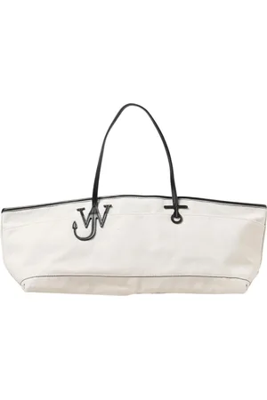 J.W.Anderson Torebki, Kobieta, Beżowy, ONE SIZE, Biała torba na ramię z logo