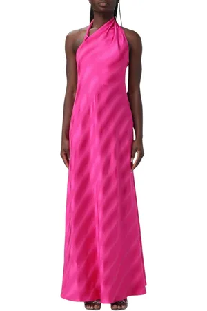Emporio Armani Sukienki, Kobieta, Różowy, S, Elegancka Wielokolorowa Sukienka Maxi