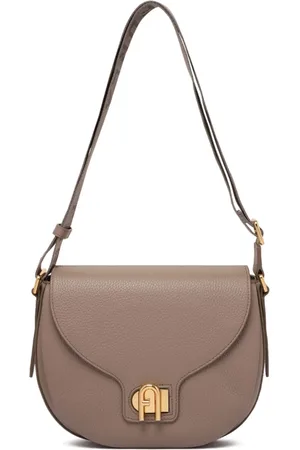 Furla Torebki, Kobieta, Szary, ONE SIZE, Szara torba na ramię Lotus