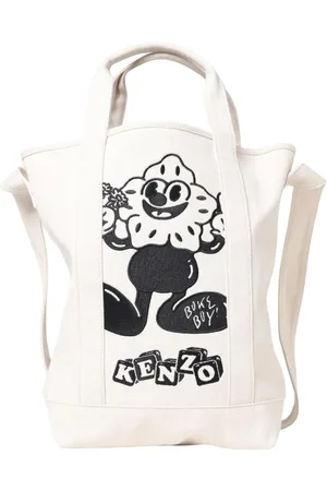 Kenzo Torebki, Kobieta, Biały, ONE SIZE, Elegancka Torba na Ramię z Kwiatami