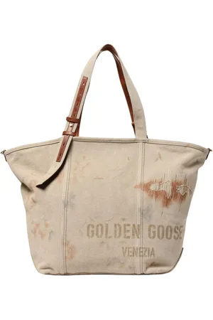 Golden Goose Torebki, Kobieta, Beżowy, ONE SIZE, Torba Torebka Wysłużony Design