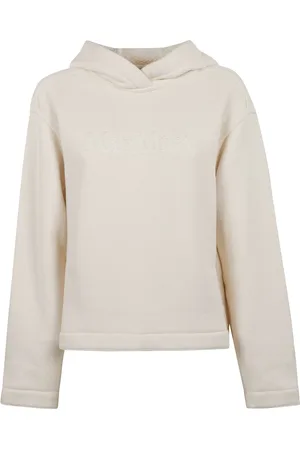 Max Mara Bluzy, Kobieta, Beżowy, M, Bawełna, Bluza z kapturem z bawełny