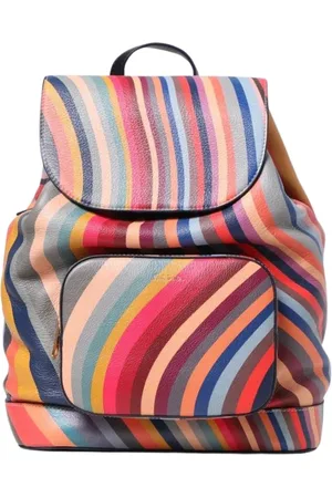 Paul Smith Torebki, Kobieta, Wielobarwność, ONE SIZE, Kolorowy Plecak z Zamykanym Zamkiem