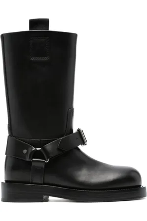 Burberry Buty, Kobieta, Czarny, 41 EU, Czarne buty z przodu z klamrą