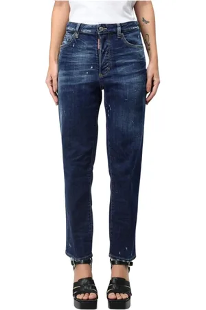 Dsquared2 Jeansy, Kobieta, Niebieski, XS, Denim, Klasyczne Niebieskie Jeansyy