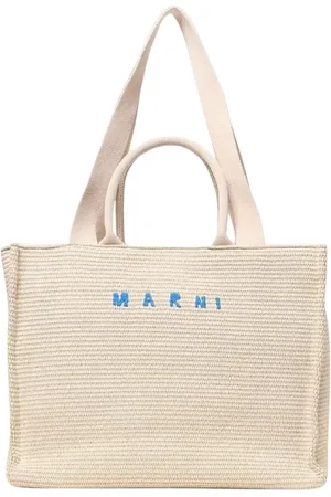Marni Torebki, Kobieta, Beżowy, ONE SIZE, Strukturalna Torba Włóknina Stylowa Uniwersalna