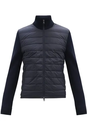 Moncler Kurtki, Mężczyzna, Niebieski, L, Odpinany Sweter