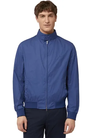 HARMONT&BLAINE Kurtki, Mężczyzna, Niebieski, 2XL, Kurtka Bomber Z Lamówką