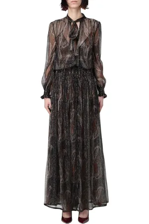 Saint Laurent Sukienki, Kobieta, Wielobarwność, M, Elegancka Wielokolorowa Sukienka