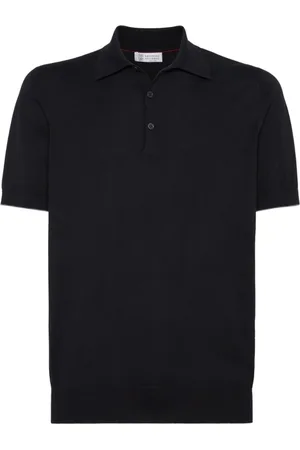 Brunello Cucinelli Koszulki, Mężczyzna, Czarny, L, Bawełna, Polo Shirt