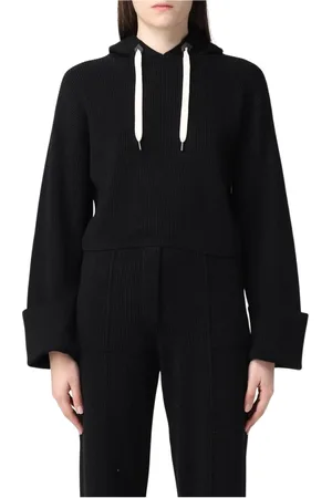 Brunello Cucinelli Bluzy, Kobieta, Czarny, S, Czarna Rozpinana Bluza z Dzianiny