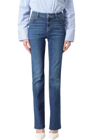 Liu Jo Jeansy, Kobieta, Niebieski, W32, Denim, Klasyczne Niebieskie Dżinsy Straight Leg