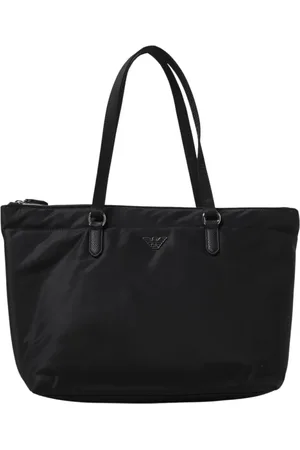 Emporio Armani Torebki, Kobieta, Czarny, ONE SIZE, Nylon, Czarna Torba Torebka Elegancki Design