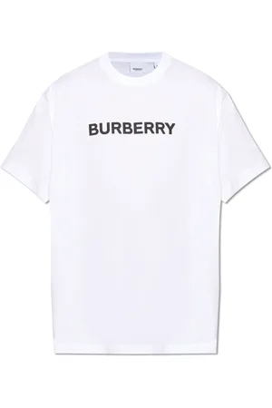 Burberry Koszulki, Mężczyzna, Biały, XS, Bawełna, Harriston T-Shirt