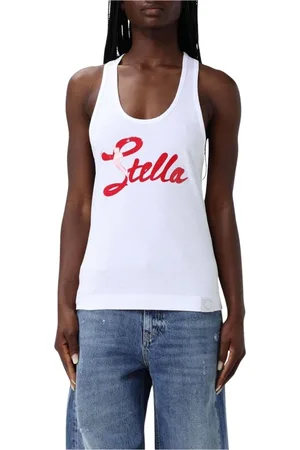 Stella McCartney Koszulki, Kobieta, Biały, M, Biała Tank Top