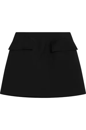 Alexander McQueen Spódnice, Kobieta, Czarny, S, Mini Spódnica w Modnym Stylu