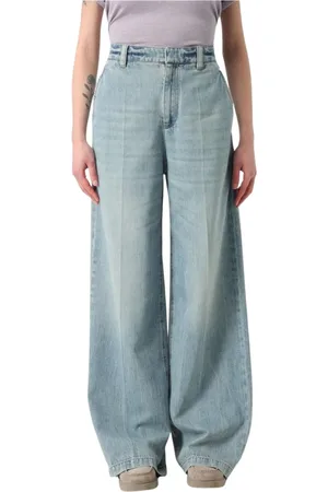Brunello Cucinelli Jeansy, Kobieta, Niebieski, L, Denim, Premiumowe dżinsy z klasycznym krojem