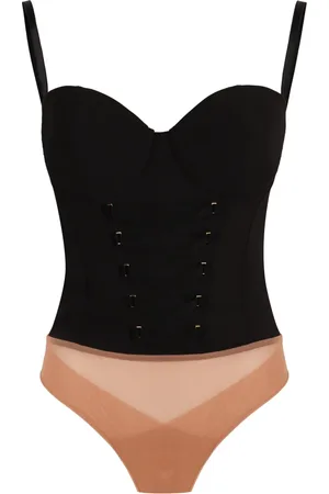 Elisabetta Franchi Koszulki, Kobieta, Czarny, L, Regulowane Ramiączka Crêpe Body