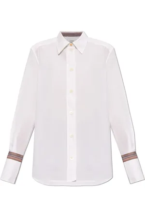 Paul Smith Bluzki, Kobieta, Biały, S, Bawełna, Koszula bawełniana