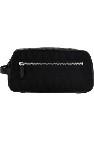 VALENTINO GARAVANI Torebki, Kobieta, Czarny, ONE SIZE, Nylon, Monogram Kosmetyczka Czarna