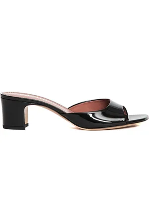 PARIS TEXAS Buty, Kobieta, Czarny, 36 EU, Czarne Czółenka z Grubym Obcasem
