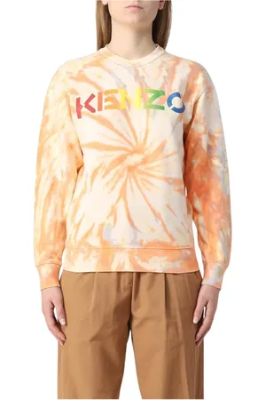 Kenzo Bluzy, Kobieta, Wielobarwność, M, Graficzny Wielokolorowy Sweter Damski