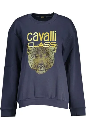 Roberto Cavalli Bluzy, Kobieta, Niebieski, XL, Bawełna, Swetry