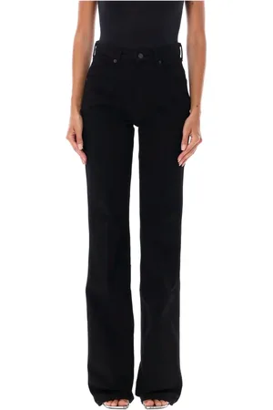 Tom Ford Jeansy, Kobieta, Czarny, W27, Denim, Czarne dżinsy z wysokim stanem i rozszerzanymi nogawkami