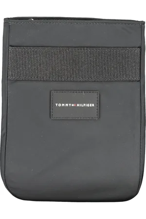 Tommy Hilfiger Torebki, Mężczyzna, Czarny, ONE SIZE, Czarna Torba na Ramię z Zamknięciem na Zamek