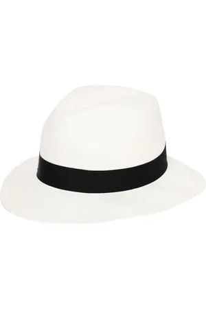 Borsalino Akcesoria, Kobieta, Biały, M, Elegancki Klasyczny Kapelusz Letni